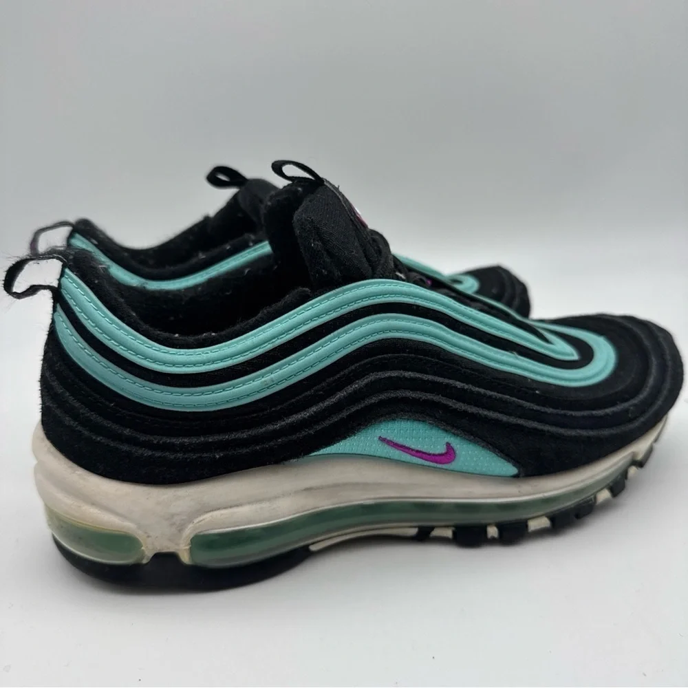 Nike Air Max 97 Black Hyper Violet 921522-015 Youth 7Y